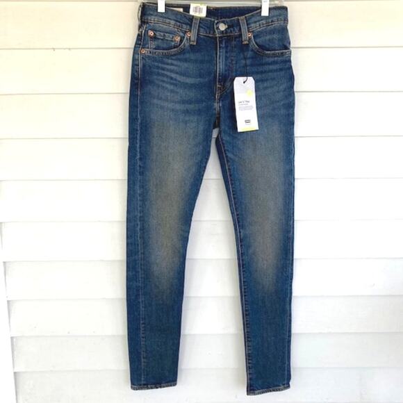 Levi's Premium NWT Eco Performance Flex Straight Taper Blue Jeans 29×32 - Picture 2 of 12